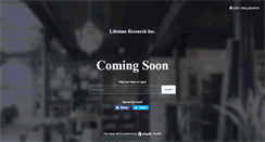 Desktop Screenshot of lifetimeresearch.com